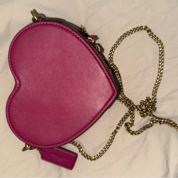 Coach Heart-Shaped Pink Crossbody Bag - Picture 5 of 5